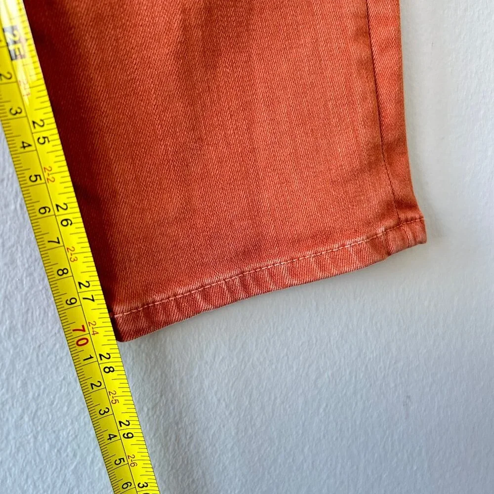 J Brand Adele Straight Leg High Rise Pants Lazlo Burnt Orange Size 25 Women’s - Picture 10 of 10